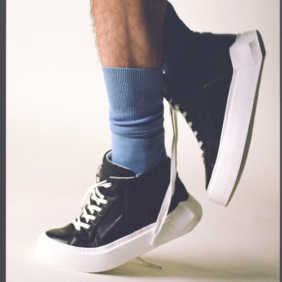 Pierre Hardy Men's Black Cubix High-Top Sneakers