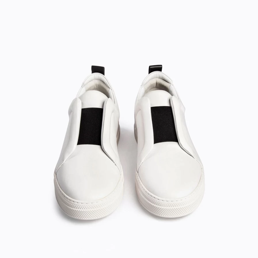 Pierre Hardy Women's White/Black Slider Sneakers - Fashionable Comfort Footwear