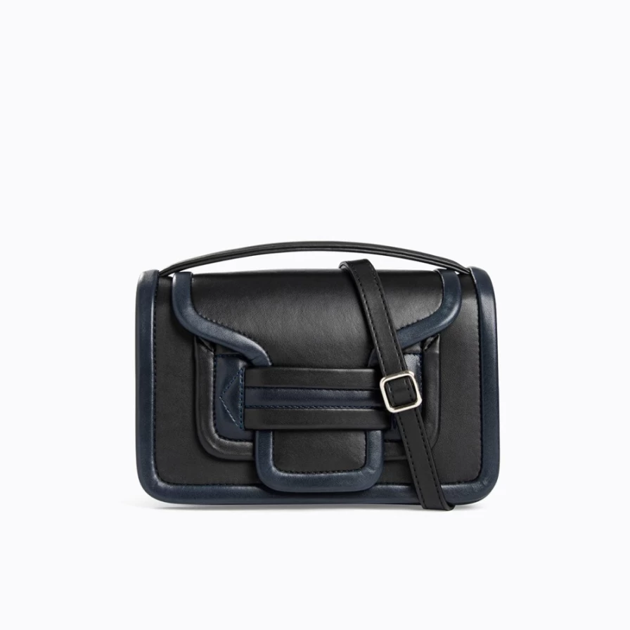 Pierre Hardy Women's Alpha Handbag in Black & Navy - Luxury Designer Tote