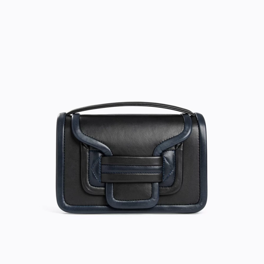 Pierre Hardy Women's Alpha Handbag in Black & Navy - Luxury Designer Tote